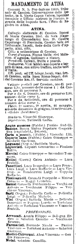 Comune di Atina nel 1987