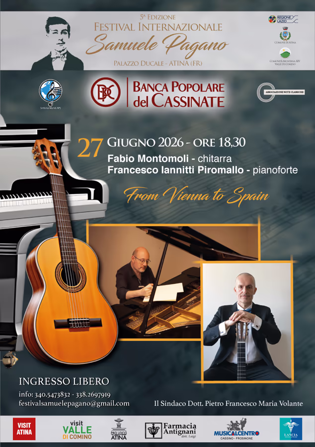 Festival Samuele Pagano - "From Vienna to Spain"