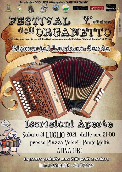 festival dell’organetto Atina 2021 festival dell'organetto Atina 2021